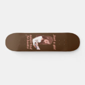 grappig skateboard "NET A GIRL.." (Horizontaal)