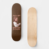 grappig skateboard "NET A GIRL.." (Voorkant)