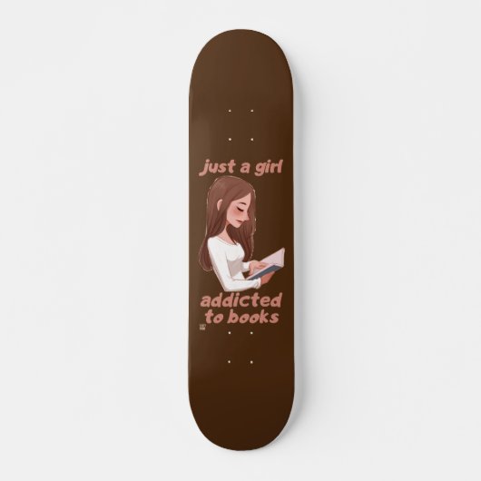 grappig skateboard "NET A GIRL.." (Voorkant)