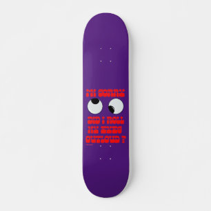 grappig skateboard "ROLLIN" EYES