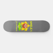 grappig skateboard "SMILE" (Horizontaal)