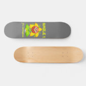 grappig skateboard "SMILE" (Horizontaal)