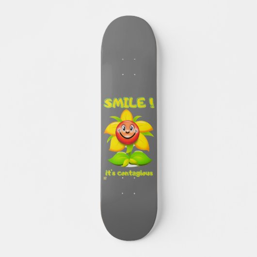 grappig skateboard "SMILE" (Voorkant)