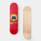 grappig skateboard "SUPPORT UW LOCAL DONUT SHOP" (Voorkant)
