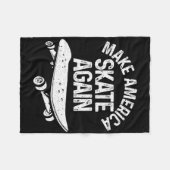 Grappig skateboardcadeau voor mannen en vrouwen Co Fleece Deken (Voorkant (Horizontaal))