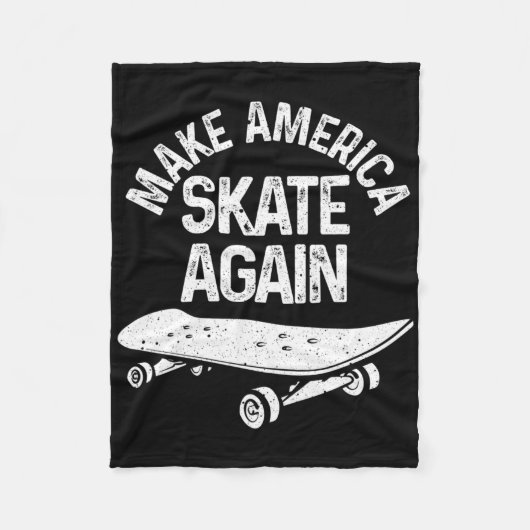 Grappig skateboardcadeau voor mannen en vrouwen Co Fleece Deken (Voorkant)