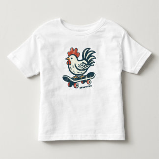 Grappig skateboarden Boerderij Chicken gepersonali Kinder Shirts