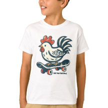 Grappig skateboarden Boerderij Chicken gepersonali