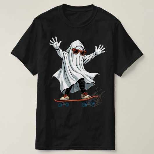 Grappig Skateboarden Ghost Mannen waarde T-Shirt (Design voorkant)