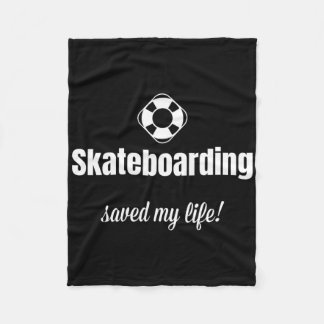 Grappig Skateboarden Heeft Mijn Leven Gered Skateb Fleece Deken