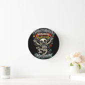 Grappig Skelet Dansend Halloween Ronde Klok (Huis)