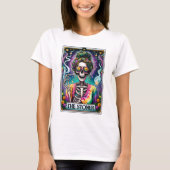 Grappig Skelet De Stoner Tarot T-shirt (Voorkant)