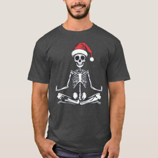 Grappig skelet doet wat yoga op Halloween T-shirt