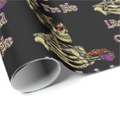 Grappig skelet Drink dat ik letterlijk Dead Coffee Cadeaupapier (Rol Hoek)