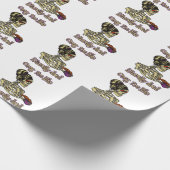 Grappig skelet Drink dat ik letterlijk Dead Coffee Cadeaupapier (Hoek)