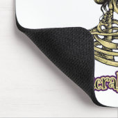 Grappig skelet Drink dat ik letterlijk Dead Coffee Muismat (Hoek)