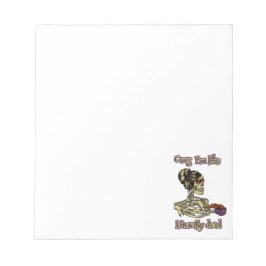 Grappig skelet Drink dat ik letterlijk Dead Coffee Notitieblok