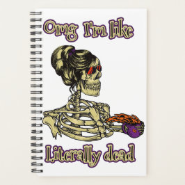 Grappig skelet Drink dat ik letterlijk Dead Coffee Planner