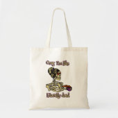 Grappig skelet Drink dat ik letterlijk Dead Coffee Tote Bag (Voorkant)