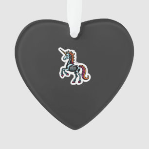 Grappig Skelet Eenhoorn Liefhebbers Griezelige Hal Ornament