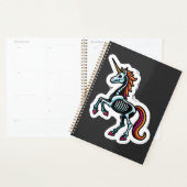 Grappig Skelet Eenhoorn Liefhebbers Griezelige Hal Planner (Display)