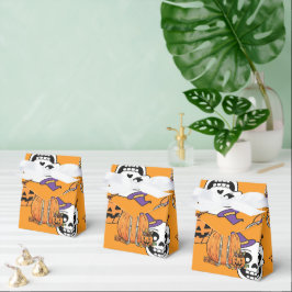 Grappig Skelet En Snoep Voor Halloween Bedankdoosjes