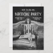 Grappig skelet  gotische RIP naar zijn 20s Aankondiging (Voorkant)