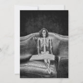 Grappig skelet gotische RIP naar zijn 20s Aankondiging (Achterkant)