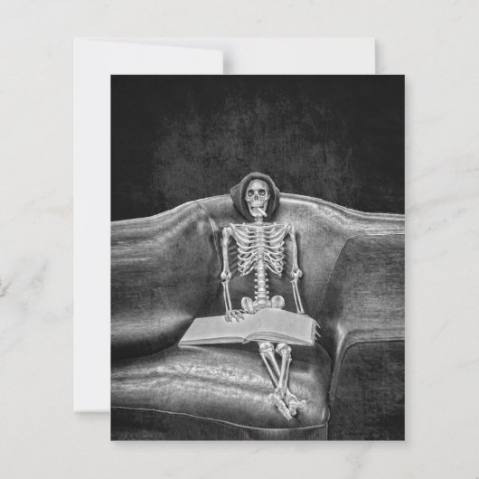 Grappig skelet gotische RIP naar zijn 20s budget (Achterkant)