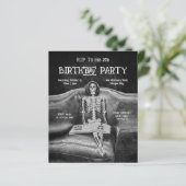 Grappig skelet gotische RIP naar zijn 20s budget (Staand voorkant)