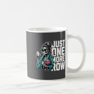 Grappig Skelet Haken Breien Liefhebber Slechts Eén Koffiemok