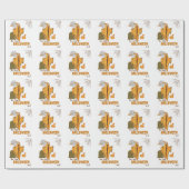 Grappig Skelet Halloween Inpakpapier (Vlak)