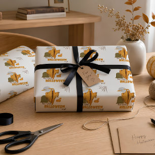 Grappig Skelet Halloween Inpakpapier
