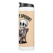 Grappig Skelet Halloween Koffie Thermische Tumbler Thermosbeker (Geroteerd rechts)