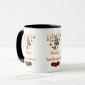 Grappig Skelet Halloween Mok (Voorkant links)