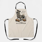 Grappig skelet Halloween Schort (Voorkant)