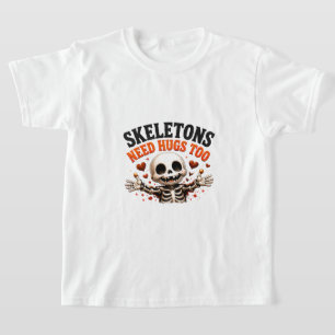 🤍 Grappig skelet Halloween-spreuk 💀 T-shirt