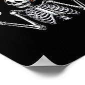 Grappig skelet het is wat het is Halloween kostuum Poster (Hoek)