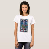 Grappig Skelet Het Plant Lady Tarot T-shirt (Voorkant volledig)