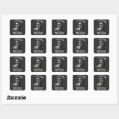 Grappig Skelet Humor Vierkante Sticker (Vel)