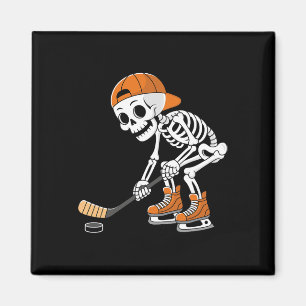 Grappig Skelet Ijshockey Speler Cool Schaatsen Magneet