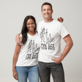 Grappig Skelet “Ik Heb Je Rug” Grappenmaker – Humo T-shirt (Unisex)