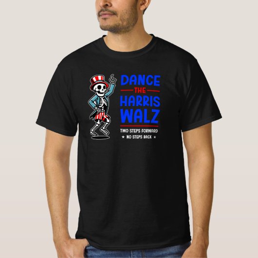 Grappig skelet, Kamala Walz 2024, voorwaarts niet  T-shirt (Voorkant)