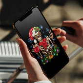 Grappig skelet kerst feestdagen kaart