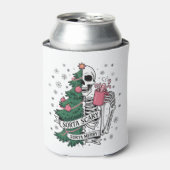 Grappig Skelet Kerst Mis Lukkig Mis Schrikbarend  Blikjeskoeler (Blikje Voorkant)