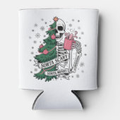 Grappig Skelet Kerst Mis Lukkig Mis Schrikbarend  Blikjeskoeler (Voorkant)