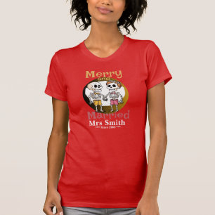 Grappig Skelet Koppel T-Shirt