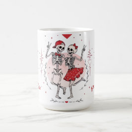 Grappig Skelet Koppel Verliefd Koffiemok