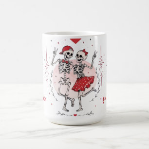 Grappig Skelet Koppel Verliefd Koffiemok