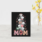 Grappig skelet moeder mama Moederdag Kaart (Gele Bloem)